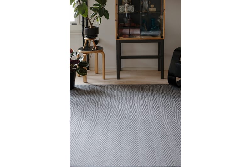Matto Elsa 80x250 cm Harmaa - VM Carpet - Kodintekstiilit & matot - Matto - Moderni matto - Villamatto