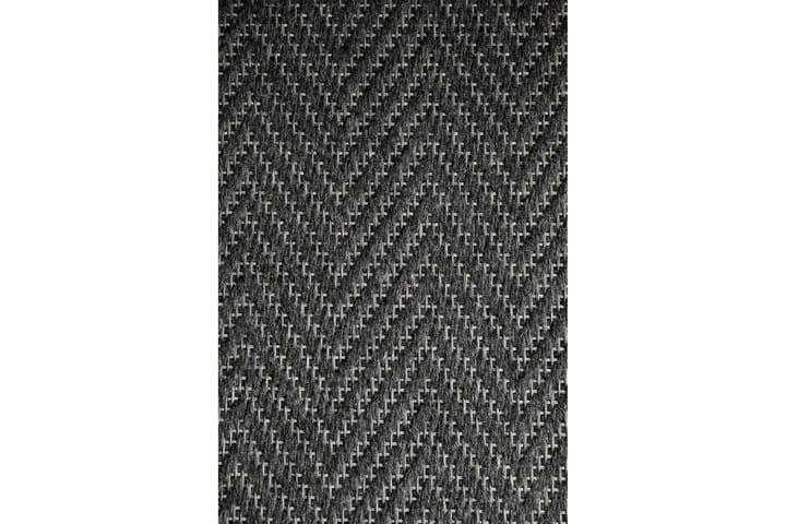 Matto Elsa Pyöreä 133 cm Musta - VM Carpet - Villamatto