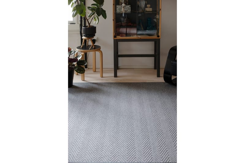 Matto Elsa Pyöreä 133 cm Harmaa - VM Carpet - Kodintekstiilit & matot - Matto - Moderni matto - Villamatto
