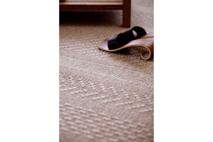 Matto Matilda 80x300 cm Beige - VM Carpet - Pyöreät matot - Villamatto