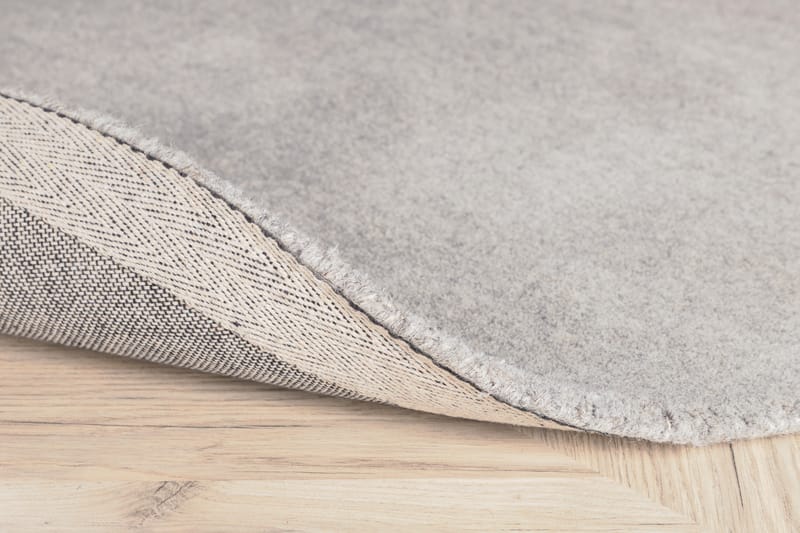 Matto Ulu 200 cm - Vaaleanharmaa - Kodintekstiilit & matot - Matto - Moderni matto - Villamatto