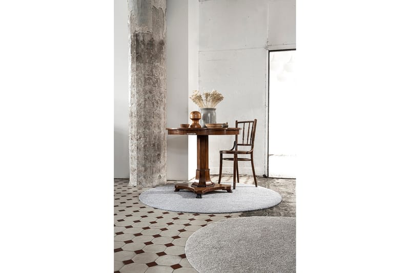 Matto Viita Pyöreä 240 cm Harmaa - VM Carpet - Kodintekstiilit & matot - Matto - Moderni matto - Villamatto
