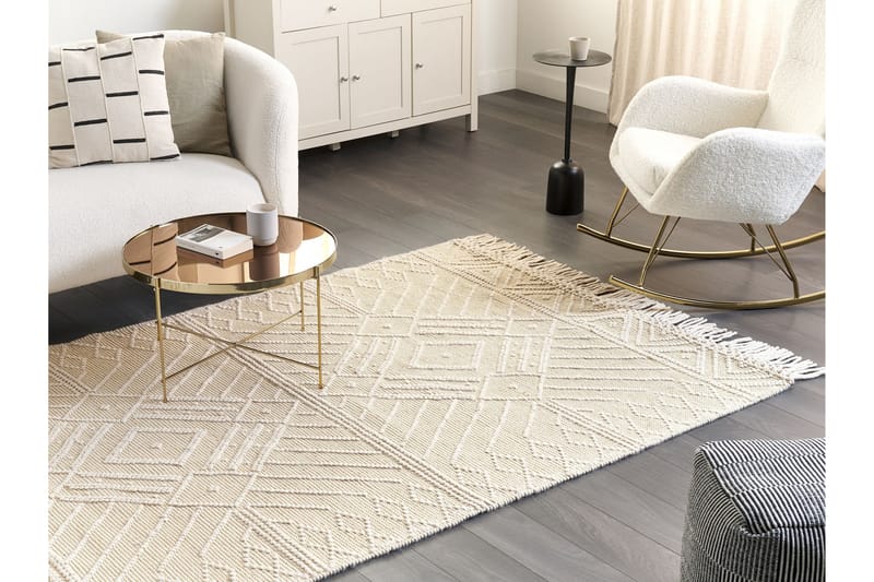 Villamatto Mavikent 160x230 cm - Beige - Kodintekstiilit & matot - Matto - Moderni matto - Villamatto