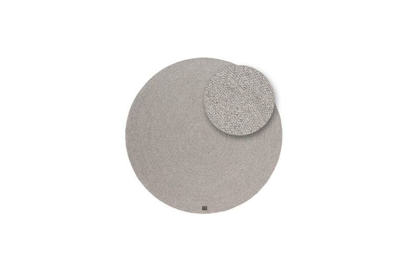 Villamatto Merino - 160x160 cm, Harmaa - Kodintekstiilit & matot - Matto - Moderni matto - Villamatto