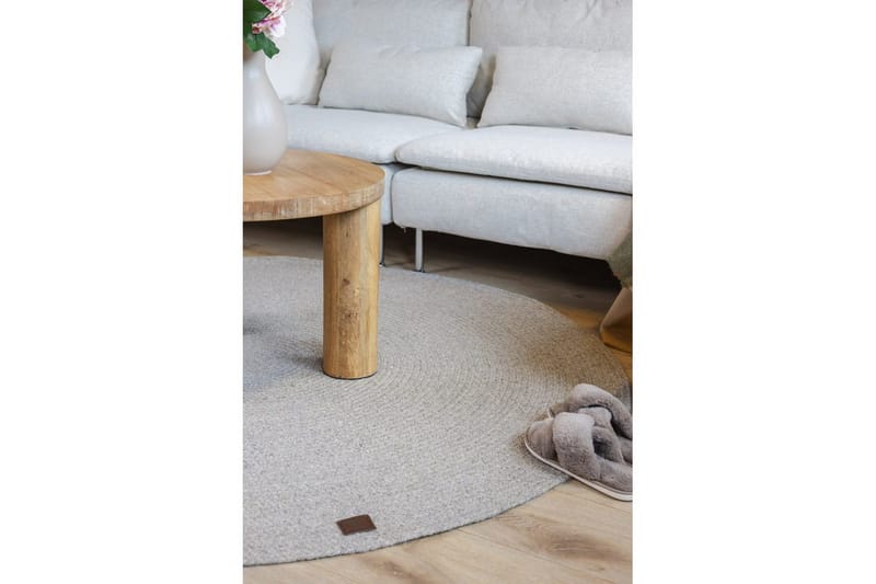 Villamatto Merino - 160x160 cm, Harmaa - Kodintekstiilit & matot - Matto - Moderni matto - Villamatto