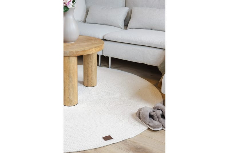 Villamatto Merino - 160x160 cm, Kreemi - Kodintekstiilit & matot - Matto - Moderni matto - Villamatto