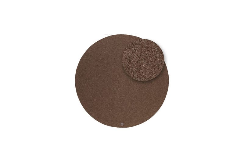 Villamatto Merino - 200x200 cm, Suklaanruskea - Kodintekstiilit & matot - Matto - Moderni matto - Villamatto