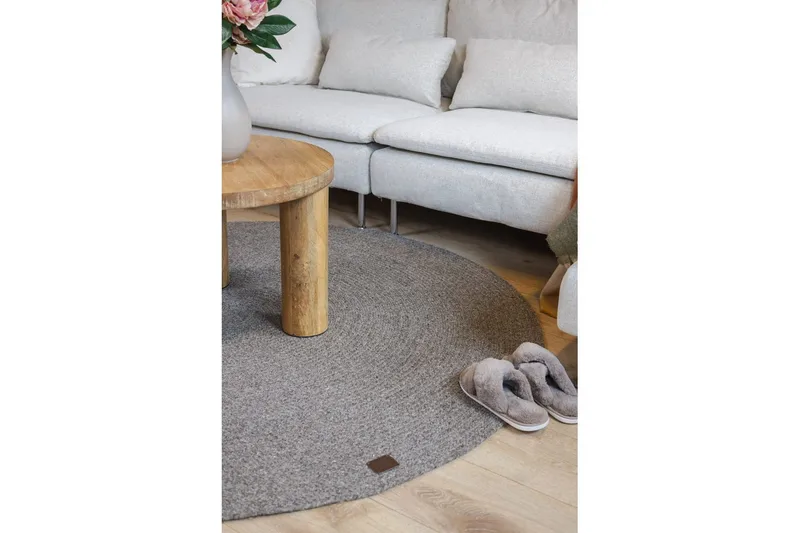 Villamatto Merino - 200x200 cm, Taupe - Kodintekstiilit & matot - Matto - Moderni matto - Villamatto