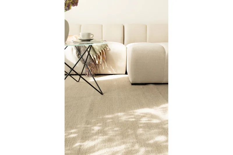 Villamatto Molly - 160x230 cm, Tumma Pellava - Kodintekstiilit & matot - Matto - Moderni matto - Villamatto