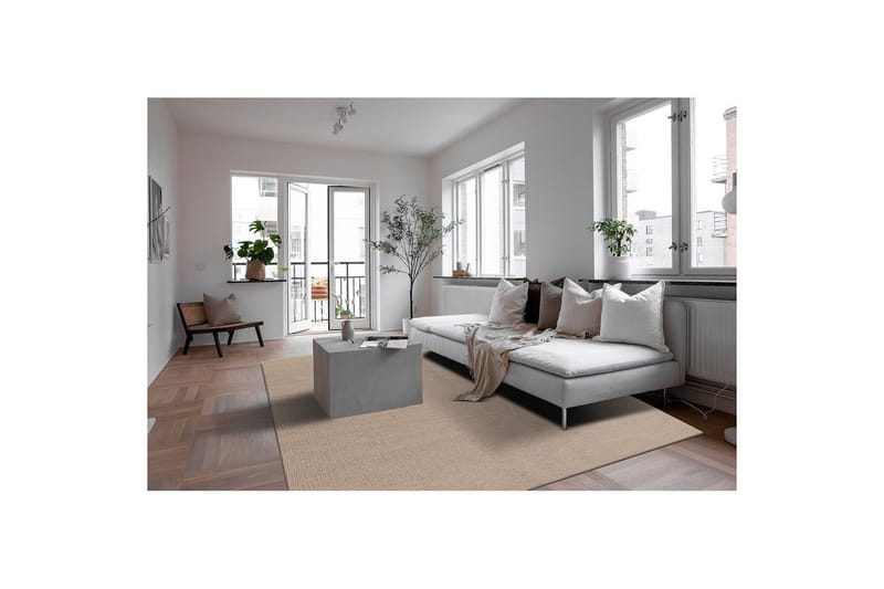 Villamatto Molly - 240x340 cm, Tumma Pellava - Kodintekstiilit & matot - Matto - Moderni matto - Villamatto