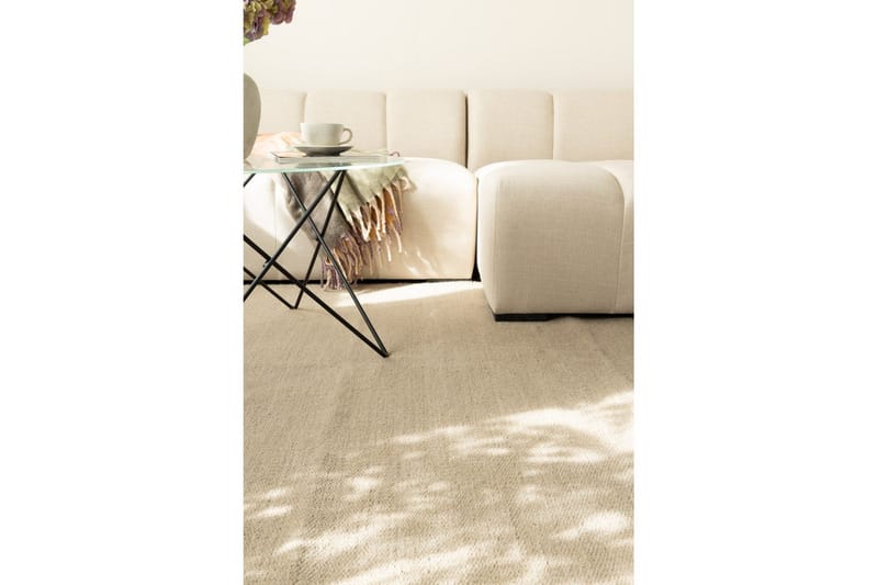 Villamatto Molly - 240x340 cm, Tumma Pellava - Kodintekstiilit & matot - Matto - Moderni matto - Villamatto