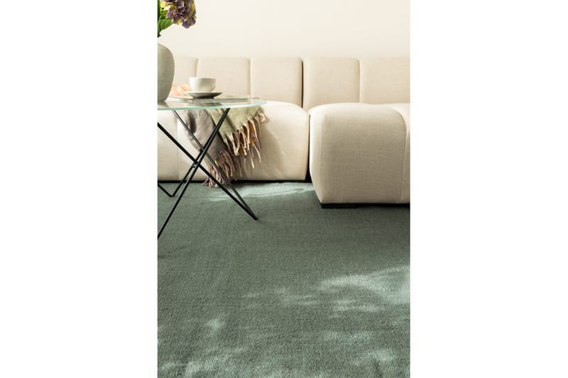 Villamatto Molly - 250x250 cm, Vihreä - Kodintekstiilit & matot - Matto - Moderni matto - Villamatto
