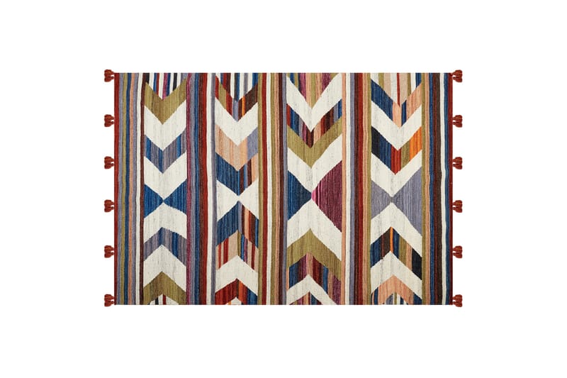 Villamatto Mrgashat 140x200 cm - Sininen - Kodintekstiilit & matot - Matto - Moderni matto - Villamatto