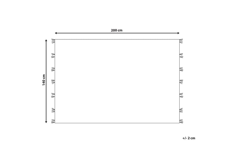 Villamatto Mrgashat 140x200 cm - Sininen - Kodintekstiilit & matot - Matto - Moderni matto - Villamatto