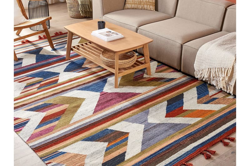 Villamatto Mrgashat 200x300 cm - Sininen - Kodintekstiilit & matot - Matto - Moderni matto - Käytävämatto