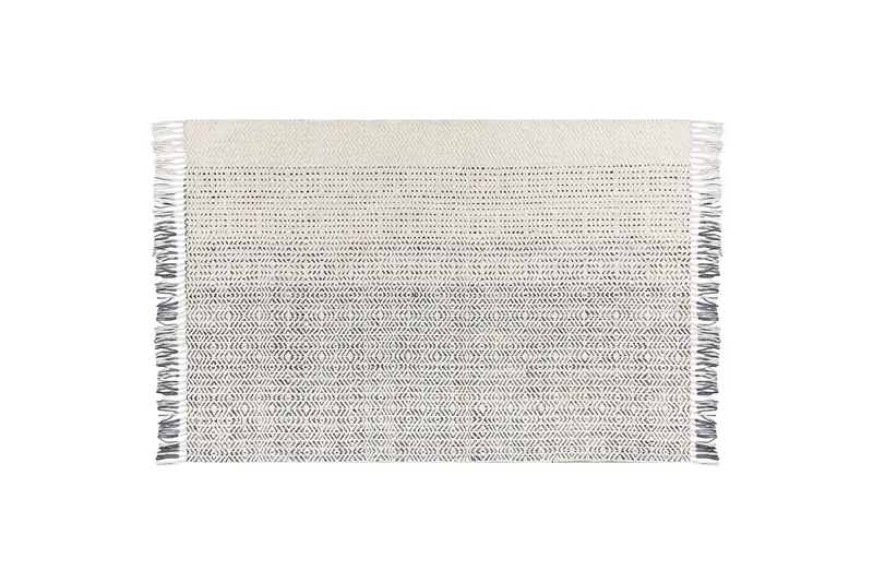 Villamatto Omerli 160x230 cm, Musta/Valkoinen