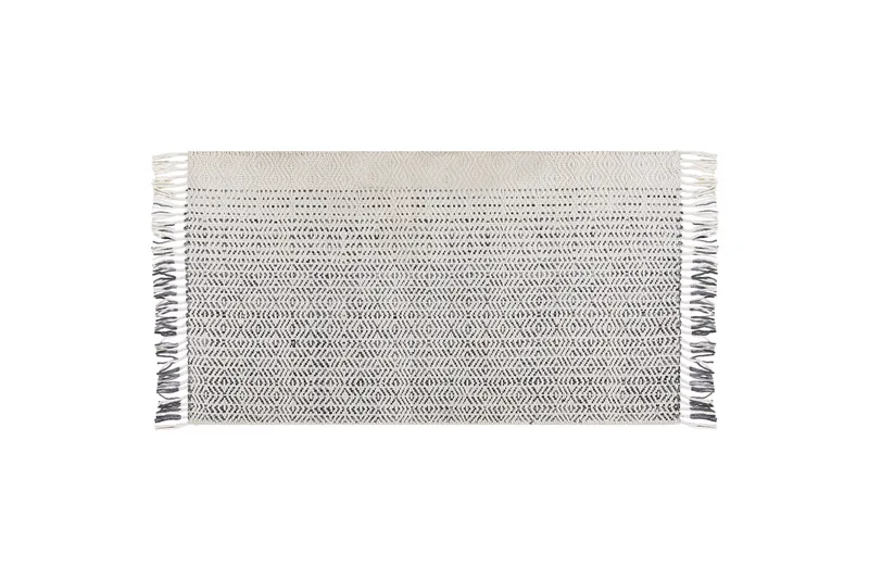 Villamatto Omerli 80x150 cm, Musta/Valkoinen