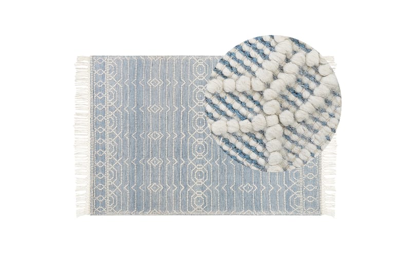 Villamatto Orhaneli 160x230 cm - Sininen - Kodintekstiilit & matot - Matto - Moderni matto - Villamatto