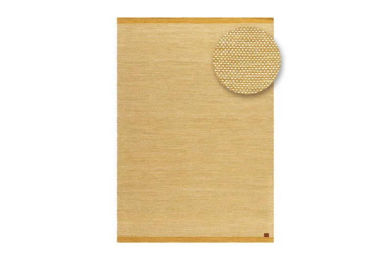 Villamatto Sandhamn - 160x230 cm, Keltainen - Kodintekstiilit & matot - Matto - Moderni matto - Villamatto