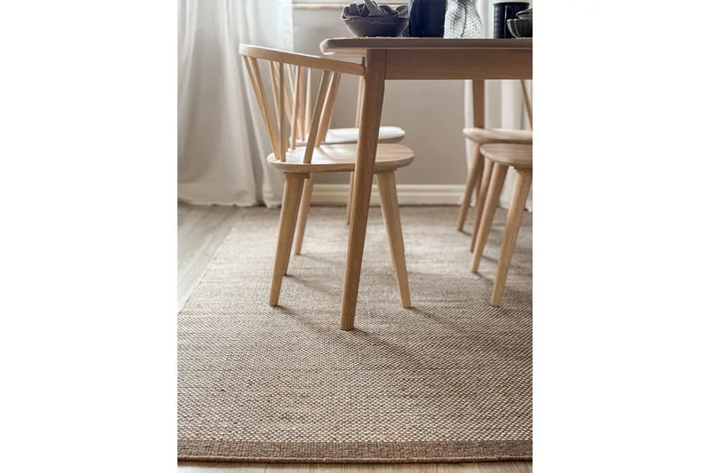 Villamatto Sandhamn - 160x230 cm, Tumma Pellava - Kodintekstiilit & matot - Matto - Moderni matto - Villamatto