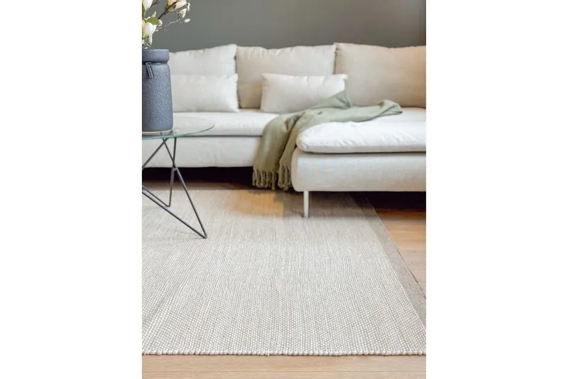 Villamatto Sandhamn - 200x300 cm, Hopea - Kodintekstiilit & matot - Matto - Moderni matto - Villamatto