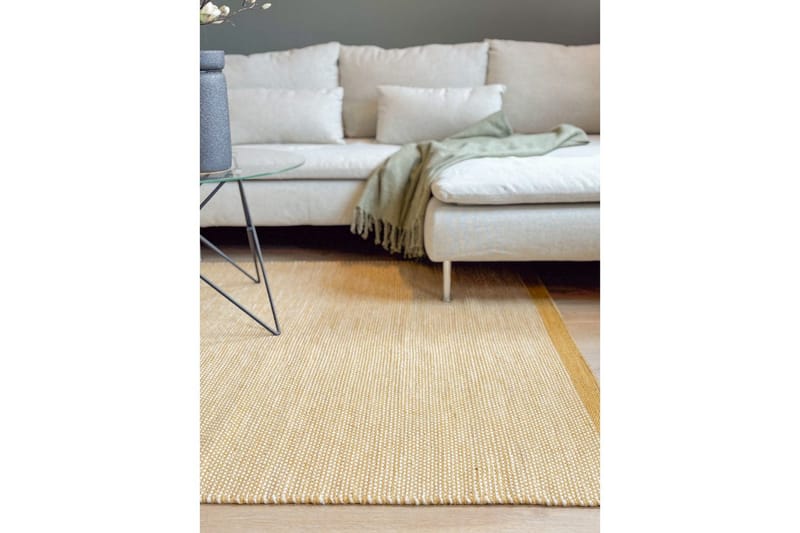 Villamatto Sandhamn - 200x300 cm, Keltainen - Kodintekstiilit & matot - Matto - Moderni matto - Villamatto