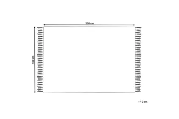 Villamatto Savuca 160x230 cm - Musta/Valkoinen - Kodintekstiilit & matot - Matto - Moderni matto - Villamatto