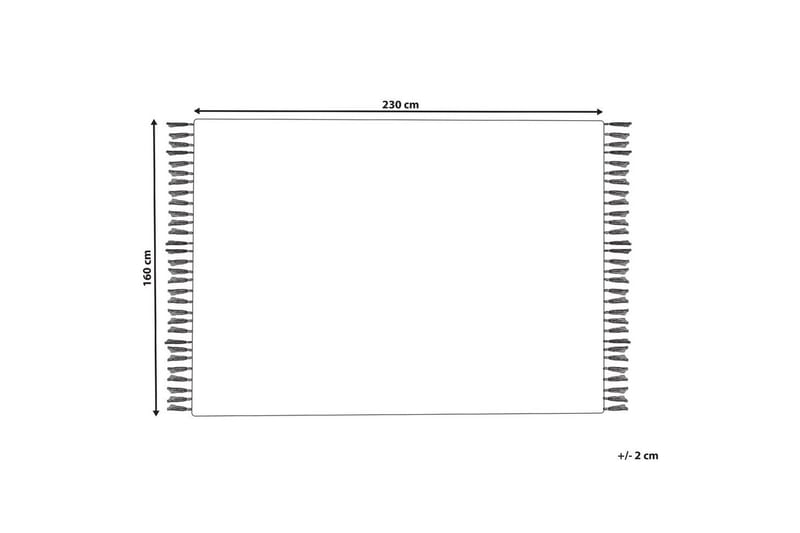Villamatto Savuca 160x230 cm - Musta/Valkoinen - Kodintekstiilit & matot - Matto - Moderni matto - Villamatto