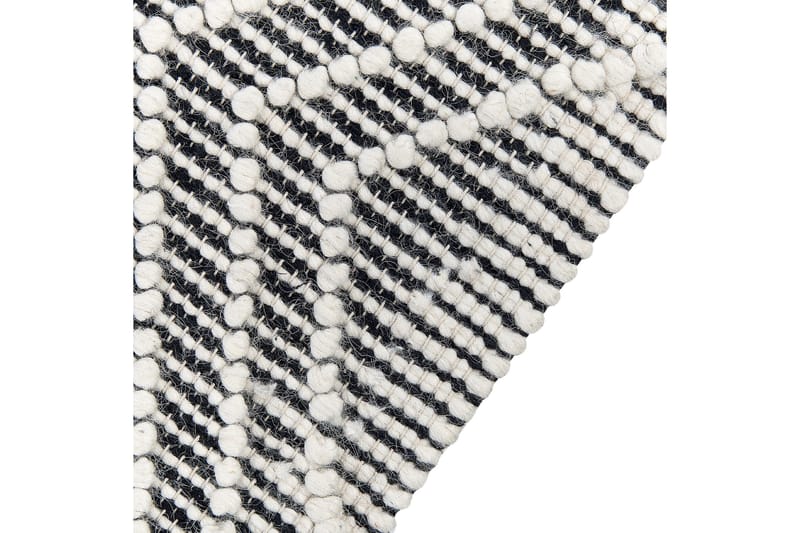 Villamatto Savuca 160x230 cm - Musta/Valkoinen - Kodintekstiilit & matot - Matto - Moderni matto - Villamatto