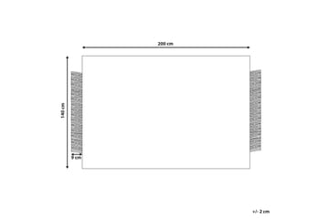Villamatto Tatlisu 140x200 cm - Harmaa - Kodintekstiilit & matot - Matto - Moderni matto - Villamatto