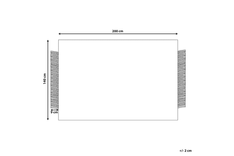 Villamatto Tatlisu 140x200 cm - Harmaa - Kodintekstiilit & matot - Matto - Moderni matto - Villamatto