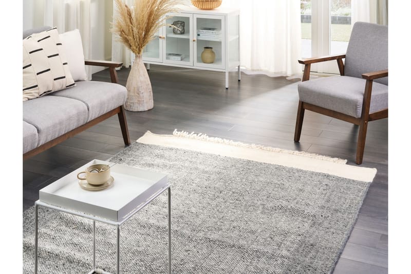 Villamatto Tatlisu 160x230 cm - Harmaa - Kodintekstiilit & matot - Matto - Moderni matto - Villamatto