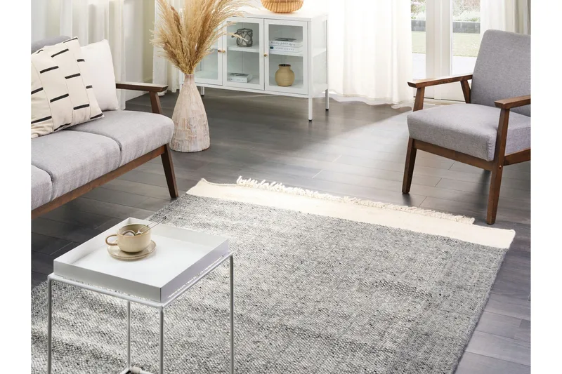 Villamatto Tatlisu 160x230 cm - Harmaa - Kodintekstiilit & matot - Matto - Moderni matto - Villamatto