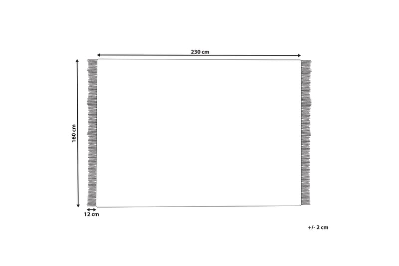 Villamatto Tekeler 160x230 cm - Harmaa - Kodintekstiilit & matot - Matto - Moderni matto - Villamatto