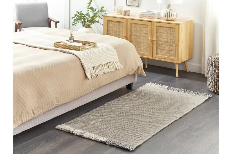 Villamatto Tekeler 80x150 cm - Harmaa - Kodintekstiilit & matot - Matto - Moderni matto - Villamatto