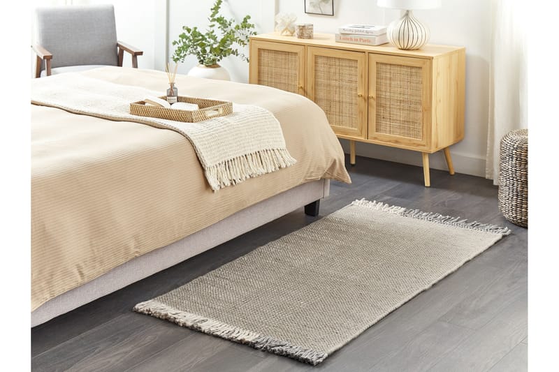 Villamatto Tekeler 80x150 cm - Harmaa - Kodintekstiilit & matot - Matto - Moderni matto - Villamatto