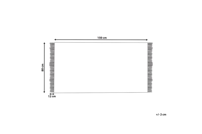 Villamatto Tekeler 80x150 cm - Harmaa - Kodintekstiilit & matot - Matto - Moderni matto - Villamatto