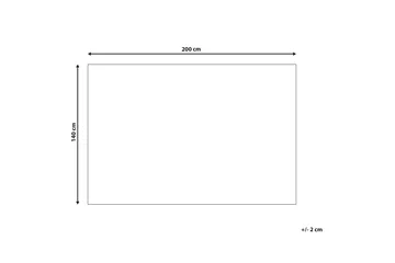 Villamatto Tomarza 140x200 cm - Ruskea - Kodintekstiilit & matot - Matto - Moderni matto - Villamatto