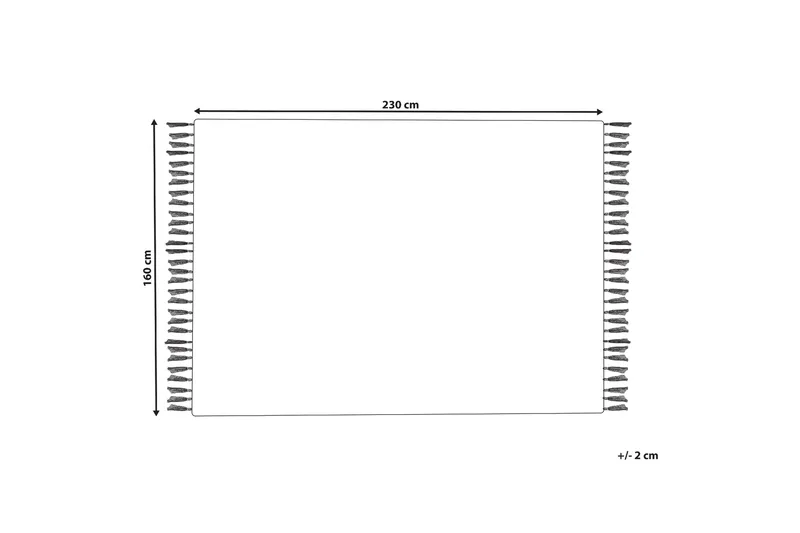 Villamatto Tonya 160x230 cm - Harmaa - Kodintekstiilit & matot - Matto - Moderni matto - Villamatto
