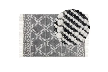 Villamatto Toprakkale 160x230 cm - Harmaa - Kodintekstiilit & matot - Matto - Moderni matto - Villamatto