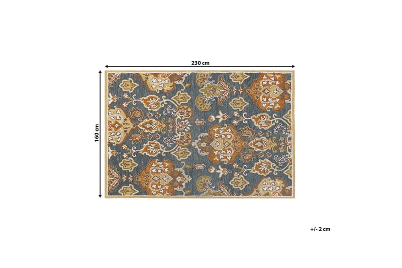 Villamatto Umurlu 160x230 cm - Oranssi - Kodintekstiilit & matot - Matto - Moderni matto - Villamatto