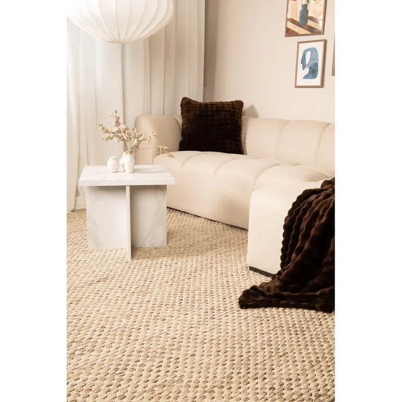 Villamatto Vasa - 140x200 cm, Pellava - Kodintekstiilit & matot - Matto - Moderni matto - Villamatto