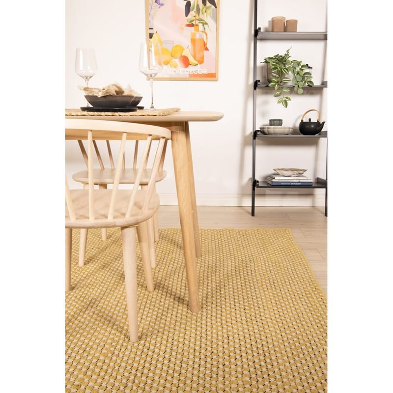 Villamatto Vasa - 160x230 cm, Keltainen - Kodintekstiilit & matot - Matto - Moderni matto - Villamatto