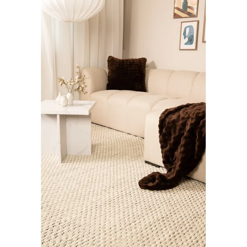 Villamatto Vasa - 200x300 cm, Creme - Kodintekstiilit & matot - Matto - Moderni matto - Villamatto