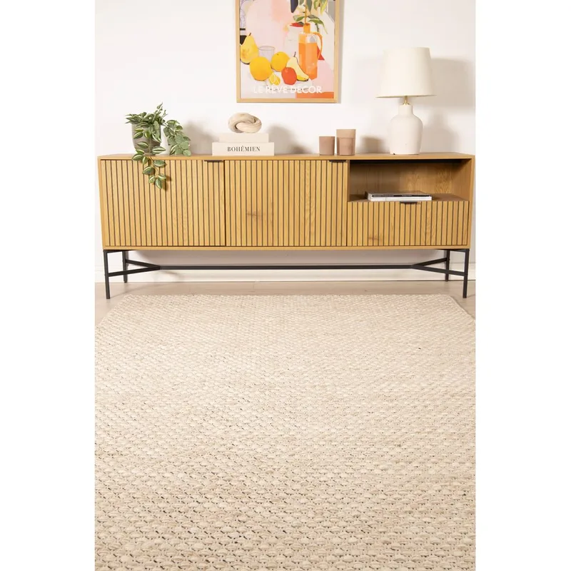 Villamatto Vasa - 200x300 cm, Luonto - Kodintekstiilit & matot - Matto - Moderni matto - Villamatto