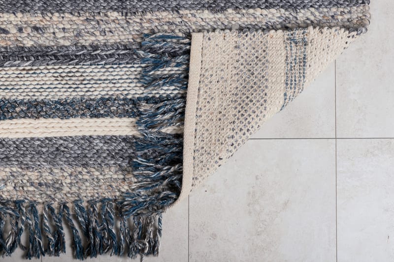 Villamatto Agra 170x240 cm - Laivastonsininen/Harmaa - Kodintekstiilit & matot - Matto - Moderni matto - Villamatto
