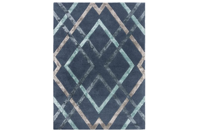 Villamatto Architect Trellis 120x170 cm Sininen - Flair Rugs - Villamatto