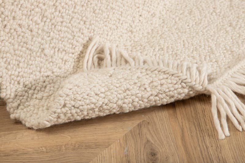 Villamatto Betina 80x250 cm - Valkoinen - Kodintekstiilit & matot - Matto - Moderni matto - Villamatto