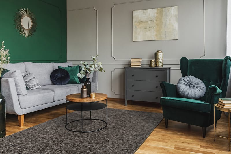 Villamatto Birka 240x340 cm Antrasiitti - Antrasiitti - Kodintekstiilit & matot - Matto - Moderni matto - Villamatto