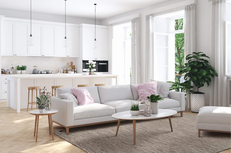 Villamatto Birka 240x340 cm Tumma Pellava - Tumma pellava - Kodintekstiilit & matot - Matto - Moderni matto - Villamatto
